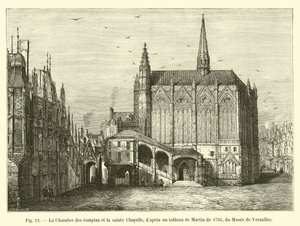 A Számvevőkamara és a Szent Kápolna Márton 1705-ös festménye nyomán, a Musee de Versailles-ból alkotó: French School