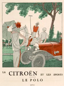 A Citroen és a Sport Polo, 1914 körül (színes litográfia) alkotó: French School