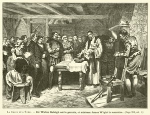 A kereszt és a kard (metszet) alkotó: French School