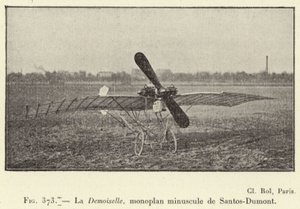La Demoiselle, Santos-Dumont apró monoplánja (metszet) alkotó: French School