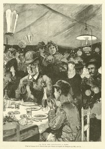 Csigafesztivál Rómában (metszet) alkotó: French School