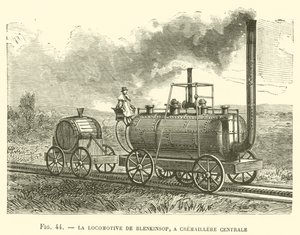 A Blenkinsop mozdony, Cremaillere Centrale (metszet) alkotó: French School