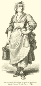 A kernelek kereskedője (metszet) alkotó: French School