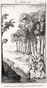 La Naivete (metszet) alkotó: French School