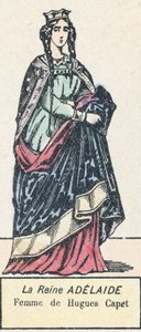 Adelaide királynő, Hugues Capet felesége (színes metszet) alkotó: French School