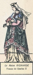 Richard királynő, II. Károly felesége (színes metszet) alkotó: French School