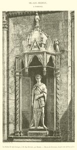 Szent György-szobor, Or-San-Michele-ben (metszet) alkotó: French School
