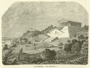 Valhalla, külső nézet (metszet) alkotó: French School