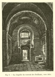 A Feuillants-kolostor kápolnája, 1820 körül alkotó: French School