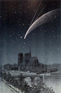 A Donati üstökös, Párizsban látható 1858. 10. 04. - Amédée Guillemin, Hachette, Párizs "" Le Ciel" című filmjében alkotó: French School