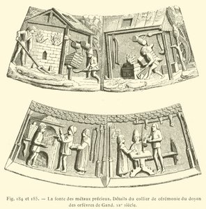Nemesfémek olvasztása (gravírozás) alkotó: French School