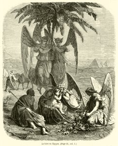 Repülés Egyiptomba (metszet) alkotó: French School