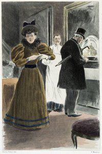 Bátorság a szállodában – Octave Uzanne „”Kortársaink” című könyvében alkotó: French School