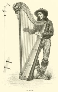 La harpe (metszet) alkotó: French School