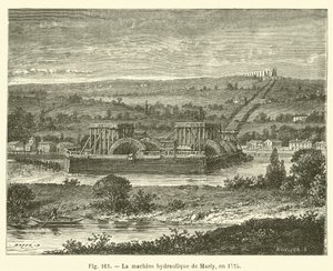 Marly hidraulikus gépe, 1725-ben (metszet) alkotó: French School
