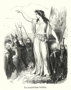 La prophetesse Velleda (metszet) alkotó: French School