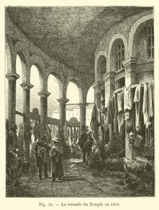 A Templom Rotundája 1840-ben alkotó: French School
