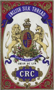 Címke angol selyemszálhoz alkotó: French School