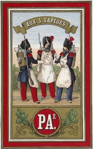 Címke a Three Sappers cérnához alkotó: French School