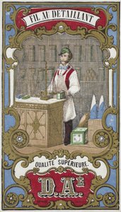 Címke a kiskereskedők cérnához alkotó: French School
