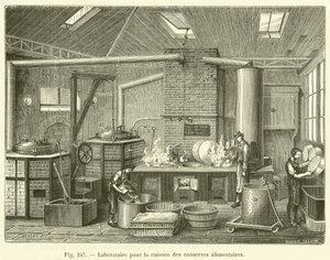 Konzerv-főzési laboratórium (gravírozás) alkotó: French School