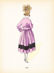 Női divat, 1916 alkotó: French School