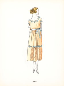 Női divat, 1917 alkotó: French School