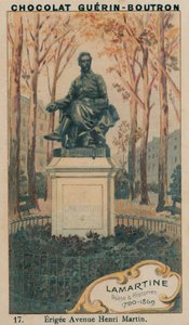 Lamartine, költő és történész, 1790-1869, Erigee Avenue Henri Martin alkotó: French School