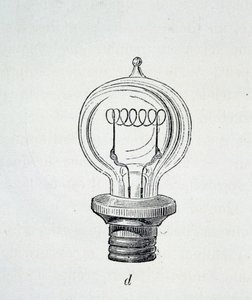 Edison lámpa – Figutree „A tudomány új hódításai” című könyvében alkotó: French School