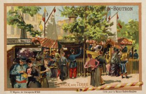 Szárazföldi jachtok (chromolitho) alkotó: French School