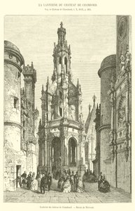 Chateau de Chambord lámpása (metszet) alkotó: French School