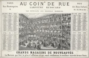 Lariviere Renouard áruház, Párizs (litho) alkotó: French School