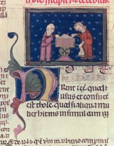 Lat 9187 fol.11v Az adós a toulouse-i vámhivatalból, 1296 alkotó: French School