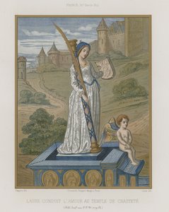 Laura a tisztaság templomában alkotó: French School