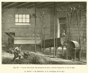Mechanikus burgonyamosó, majd hámozó és reszelő (gravírozás) alkotó: French School