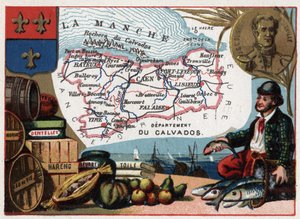 Le Calvados (14) Basse Normandia (Alsó-Normandia), Franciaország. Jules Sebastien Cesar Dumont d
