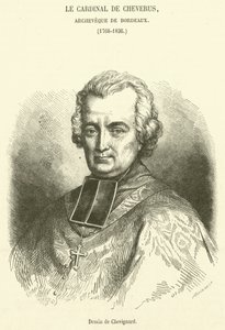 de Cheverus bíboros, bordeaux-i érsek (metszet) alkotó: French School