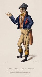 A mesemondó vagy a két poszt, III. felvonás, XIII. jelenet (színes metszet) alkotó: French School
