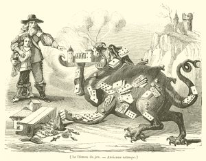 Le Demon du jeu (metszet) alkotó: French School