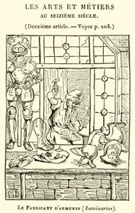 A fegyverforgató, Laminarius (metszet) alkotó: French School