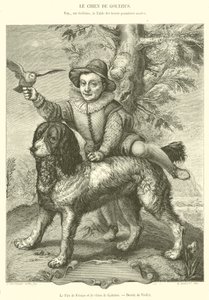 Frisius fia és Goltzius kutyája (metszet) alkotó: French School
