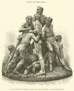 The Game of Foot-Ball, Anglia, terrakotta csoport (metszet) alkotó: French School