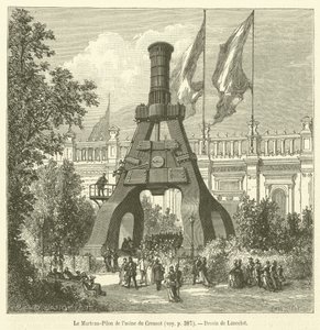 Pestle Hammer a Creusot gyárból (metszet) alkotó: French School