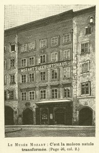 Le Musee Mozart (metszet) alkotó: French School