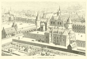 A város palotája a 14. században alkotó: French School