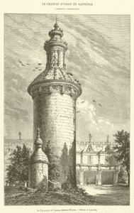 Usson régi kastélyának galambodúja (metszet) alkotó: French School