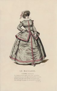 Le Railleur, La Dupre, Courtizanne (színes metszet) alkotó: French School