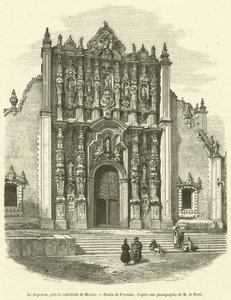 Le Sagrario, pres la cathedrale de Mexico (metszet) alkotó: French School