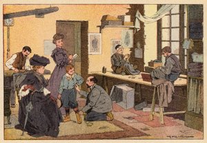 Le Tailleur, A szabó (színes litó) alkotó: French School
