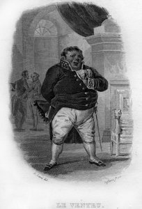 Le Ventru Chanson de Beranger Pierre Jean de Beranger (1780-1857) francia költő és dalszerző „Befejeződött munkáiban” (1834). alkotó: French School